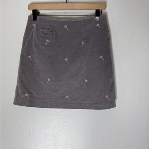 Golftini Gray Corduroy Vegas Skort Gray‎ With Martini Print Size 2